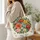 Vintage Botanical Mandala and Garden Blooms for Market Days and Nature-Loving Gifts Quilted Tote Bag - 3