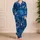 Deep Sea Sharks And Ocean Currents For Adventurous Coastal Getaways Satin Pajamas Set - 4