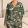 Cranes and Cherry Blossoms for Coastal Getaways and Relaxed Japanese-Inspired Style Satin Pajamas Set - 1
