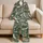 Cranes and Cherry Blossoms for Coastal Getaways and Relaxed Japanese-Inspired Style Satin Pajamas Set - 5