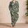 Cranes and Cherry Blossoms for Coastal Getaways and Relaxed Japanese-Inspired Style Satin Pajamas Set - 4