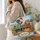 Colorful Chicken Coop and Rooster Garden Scene for Farmhouse Lovers and Animal Fans Quilted Tote Bag - 3