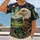 Majestic Eagle Over Golf Course for Weekend Fairway Leisure and Outdoor Sports Fans All-over Print Unisex T-shirt - 2
