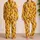 Cheerful Sausage Characters for Cozy Lounging, Weekend Relaxation and Foodie Gift Ideas Satin Pajamas Set - 2