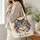 Vibrant Rainbow-Eyed Cat Portrait for Summer Days and Thoughtful Animal Lover Gifts Quilted Tote Bag - 3