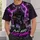 Purple Lightning Football Player Art for Game Day Training and Casual Wear All-over Print Unisex T-shirt - 6