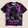 Purple Lightning Football Player Art for Game Day Training and Casual Wear All-over Print Unisex T-shirt - 5