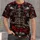 Skull Football Player Red Zone Art for Game Day Fans and Halloween All-over Print Unisex T-shirt - 1