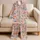 Cute Pastel Dinosaurs with Cozy Prehistoric Charm for Women and Dino Lovers of All Ages Satin Pajamas Set - 5