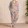 Cute Pastel Dinosaurs with Cozy Prehistoric Charm for Women and Dino Lovers of All Ages Satin Pajamas Set - 4