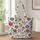 Patriotic Folk Florals and Blue Stars for Summer Gatherings and Garden Lovers Gift Quilted Tote Bag - 1