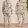 Rice Ball And Shrimp Hat Characters For Cozy Spring Getaways And Gift Giving Satin Pajamas Set - 2