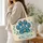 Colorful Paw And Leaf Motif For Pet Lovers And Fourth Of July Holiday Celebrations Quilted Tote Bag - 3