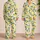 Lemon Citrus and Green Leaves for Cozy Summer Lounging and Relaxed Days at Home Satin Pajamas Set - 2