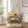 Calico Cat Napping on Storybooks with Garden Blooms for Cozy Reading Lovers Quilted Tote Bag - 1