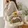 Calico Cat Napping on Storybooks with Garden Blooms for Cozy Reading Lovers Quilted Tote Bag - 3