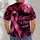 Pink Awareness Ribbon Under Blood Moon for Halloween Night Support and Cancer Care All-over Print Unisex T-shirt - 4