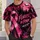 Pink Awareness Ribbon Under Blood Moon for Halloween Night Support and Cancer Care All-over Print Unisex T-shirt - 6