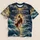 Jesus Walking on Water Biblical Scene for Faithful Everyday Wear and Worship All-over Print Unisex T-shirt - 5