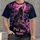 Howling Wolf Beneath a Pink Moon for Breast Cancer Awareness and Hope All-over Print Unisex T-shirt - 1