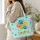 Colorful Paw Prints for Dog Lovers, Cheerful Everyday Style for Pet Parents and Friends Quilted Tote Bag - 3