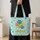 Colorful Paw Prints for Dog Lovers, Cheerful Everyday Style for Pet Parents and Friends Quilted Tote Bag - 4
