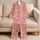 Cute Teddy Bears And Strawberries For Cozy Evenings And Sweet Relaxing At Home Satin Pajamas Set - 5