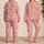 Cute Teddy Bears And Strawberries For Cozy Evenings And Sweet Relaxing At Home Satin Pajamas Set - 2