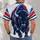 Bold Blue Bison Emblem for Game Day, Tailgates, and Dedicated Sports Fans All-over Print Unisex T-shirt - 4