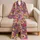Tropical Fruit and Coastal Icons for Breezy Summer Lounging and Relaxed Getaways Satin Pajamas Set - 5