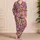 Tropical Fruit and Coastal Icons for Breezy Summer Lounging and Relaxed Getaways Satin Pajamas Set - 4