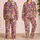 Tropical Fruit and Coastal Icons for Breezy Summer Lounging and Relaxed Getaways Satin Pajamas Set - 2