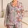Watercolor Sea Turtle and Coral Motifs for Relaxed Coastal Lounging and Gift Giving Satin Pajamas Set - 1