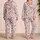 Watercolor Sea Turtle and Coral Motifs for Relaxed Coastal Lounging and Gift Giving Satin Pajamas Set - 2