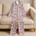 Watercolor Sea Turtle and Coral Motifs for Relaxed Coastal Lounging and Gift Giving Satin Pajamas Set - 5