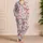 Watercolor Sea Turtle and Coral Motifs for Relaxed Coastal Lounging and Gift Giving Satin Pajamas Set - 4