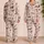 Watercolor Puppy Companions for Cozy Spring Evenings and Easter Gift Giving at Home Satin Pajamas Set - 2