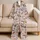 Watercolor Horses And Wildflowers For Cozy Country Mornings And Relaxed Equestrian Living Satin Pajamas Set - 5