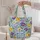 Purple and Gold Botanical Flowers for Garden Lovers and Mother's Day Gifts for Her Quilted Tote Bag - 5