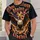 Bald Eagle and American Flag Faith Tribute for Patriotic Events and Outdoor Pride All-over Print Unisex T-shirt - 6