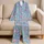 Pastel Candy And Sweet Treats For Cozy Weekend Lounging And Relaxed At-Home Evenings Satin Pajamas Set - 5