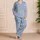 Pastel Candy And Sweet Treats For Cozy Weekend Lounging And Relaxed At-Home Evenings Satin Pajamas Set - 4