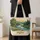 Winding River Forest Landscape for Summer Adventures and Outdoor-Loving Women and Hikers Quilted Tote Bag - 4