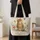 Tabby Cat in a Butterfly Garden for Springtime Outings and Gifts for Cat Lovers Quilted Tote Bag - 4