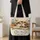 Sleeping Calico Cat Among Books and Wildflowers for Cozy Reading Days and Cat Lovers Quilted Tote Bag - 4