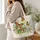 Monarch Butterflies and Wild Strawberries for Garden Days and Nature Lovers Quilted Tote Bag - 3