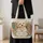 Fluffy Dog With Vintage Books And Wildflowers For Book Lovers Quilted Tote Bag - 4