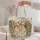 Fluffy Dog With Vintage Books And Wildflowers For Book Lovers Quilted Tote Bag - 5