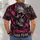 Pink Lightning Skull and Gothic Night Scene for Alternative Everyday Wear All-over Print Unisex T-shirt - 4