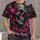 Pink Lightning Skull and Gothic Night Scene for Alternative Everyday Wear All-over Print Unisex T-shirt - 1